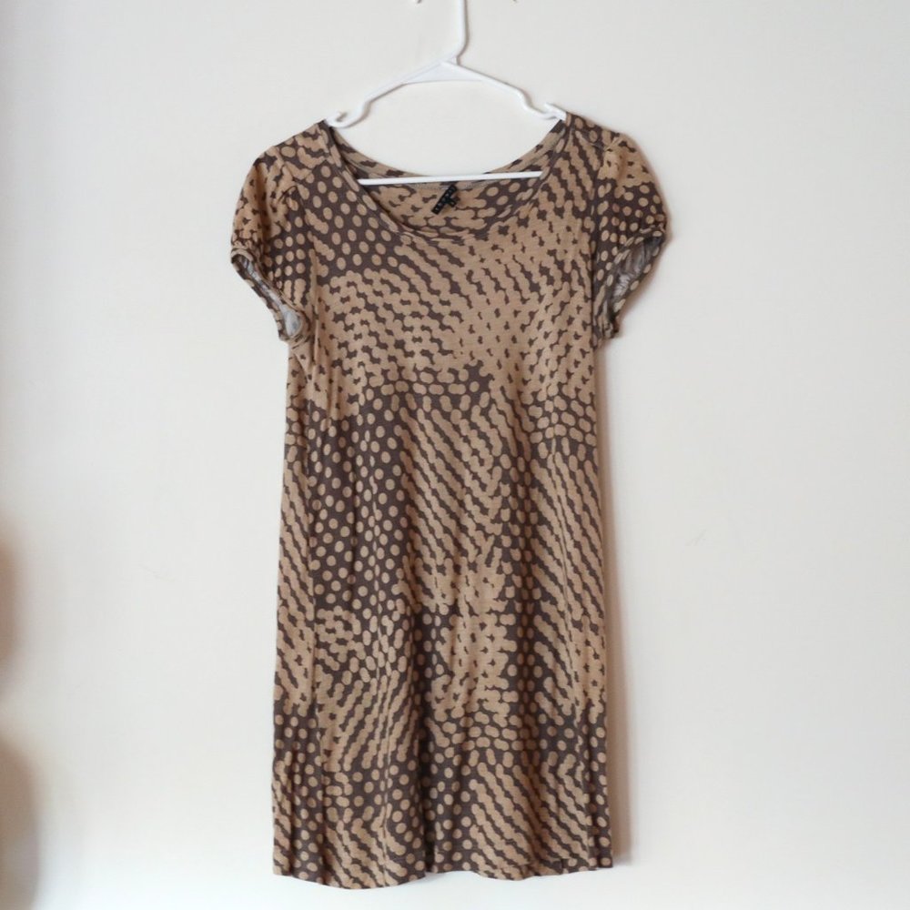 Theory Patterned T-Shirt Shift Dress
